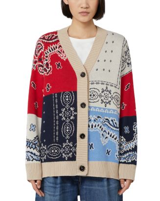 Weekend Max Mara Bandana Patchwork Cardigan | Bloomingdale's