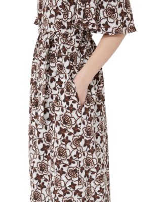 Varese Brown Silk Dress