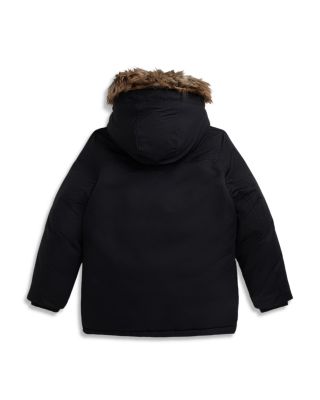 Boys' Faux Fur Trim Down Parka - Big Kid
