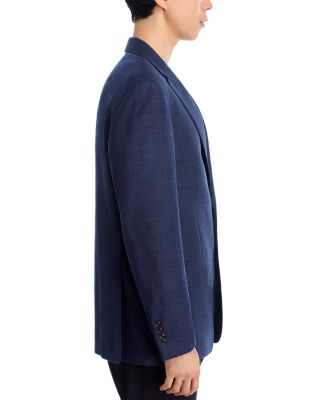 New York Textured Solid Classic Fit Sport Coat