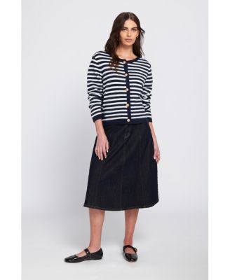 Fuzzy Striped Cardigan