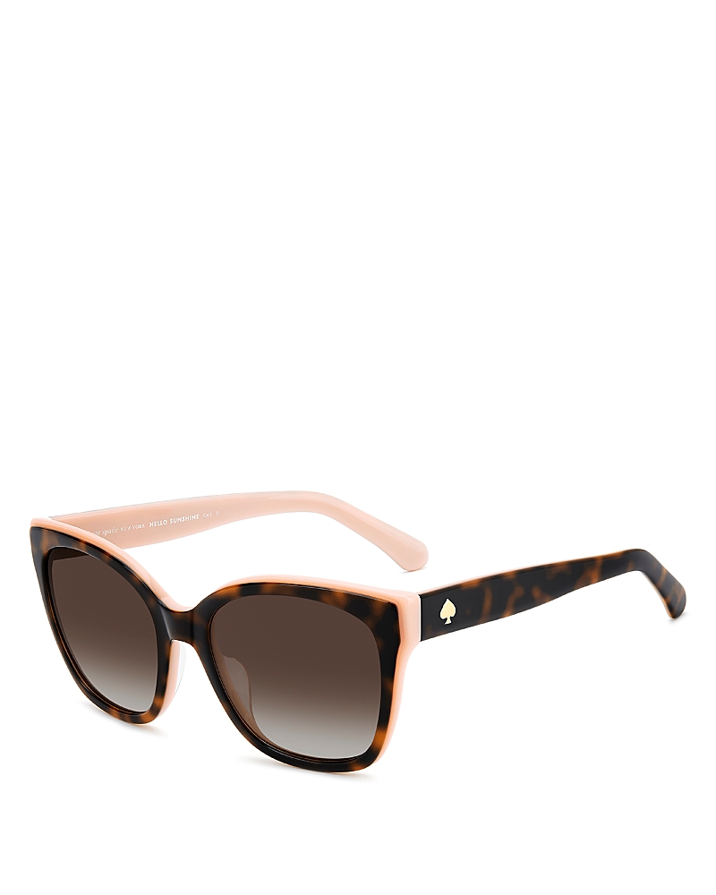 Kate Spade New York Daesha Square Sunglasses, 55mm In Brown
