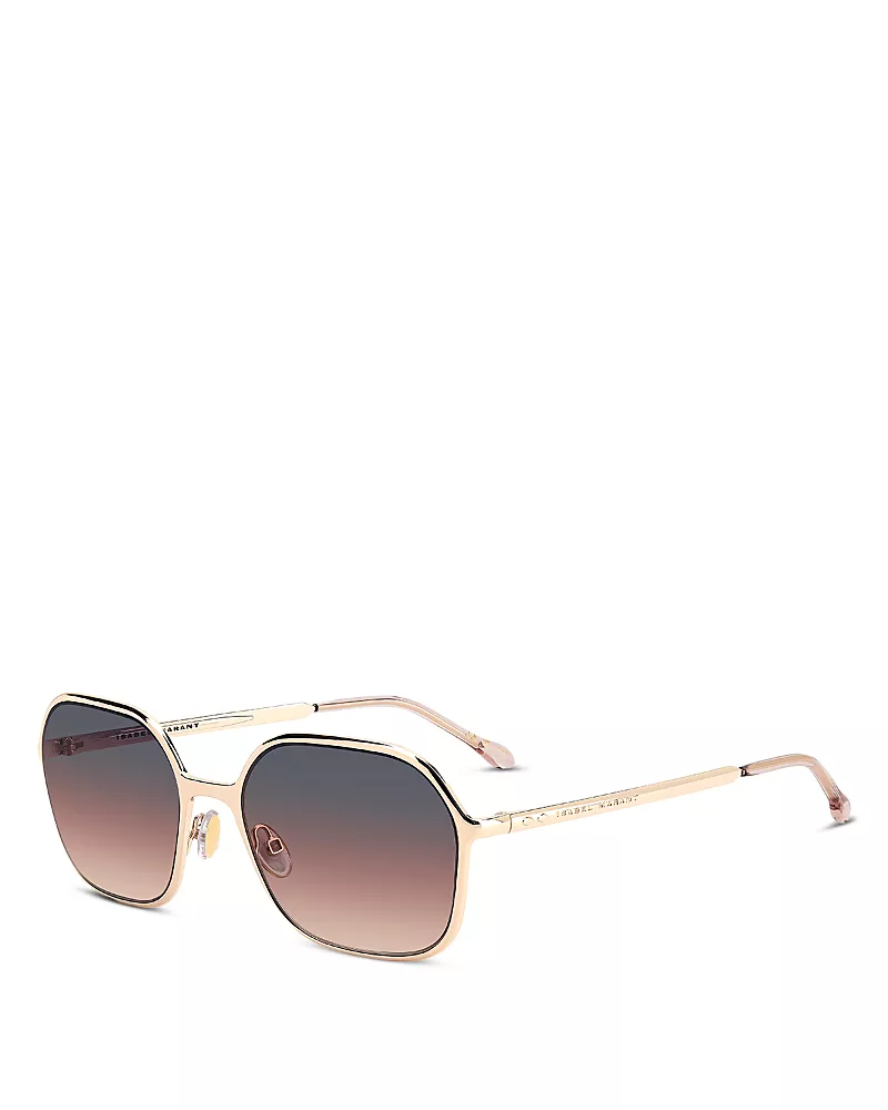 Isabel Marant Square Geometrical Sunglasses, 57mm