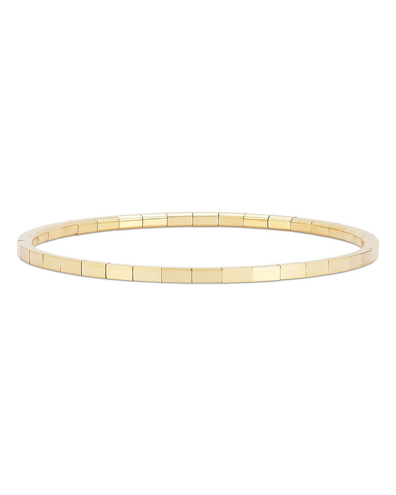 Roberto Demeglio 18k Yellow Gold Extensible By Demeglio Square Link Stretch Bracelet In Gold