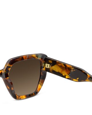Square Geometrical Sunglasses, 52mm