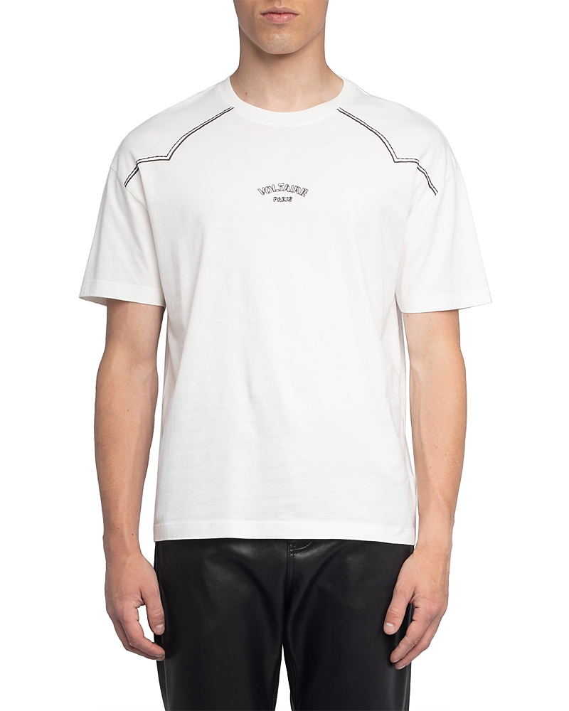 Zadig & Voltaire Toddy Hc Decoupes Western Tee In White