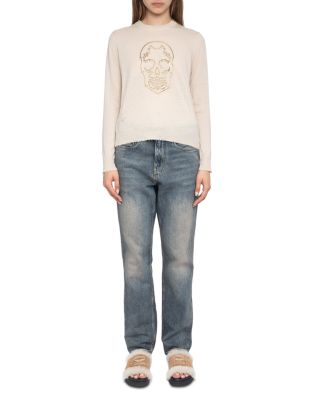 Miss CP West Embellished Cashmere Sweater 