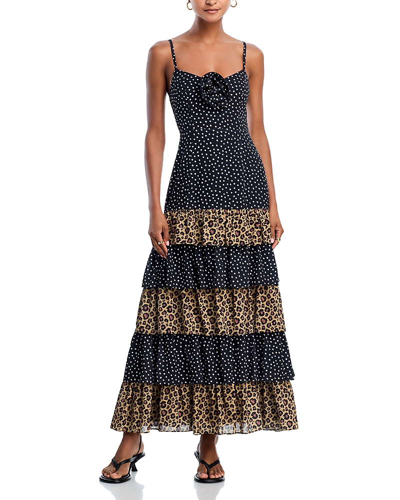 Aqua x Angelica Hicks Leopard Doesn't Change Spots Dress - Exclusive