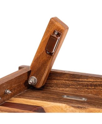 1ft x 2ft River Epoxy Resin with Live Edge Acacia Pathfinder ART Cornhole Board Sets