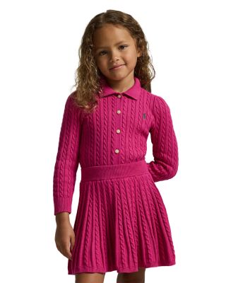Ralph Lauren - Cotton Polo Cardigan & Skirt Set - Big Kid, Little Kid
