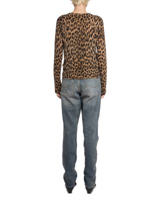 Manala CP Print Leo Cashmere Cardigan 