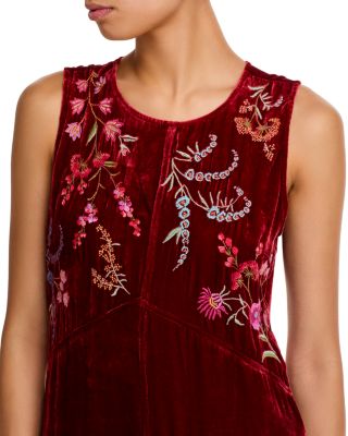 Velvet Embroidered Dress