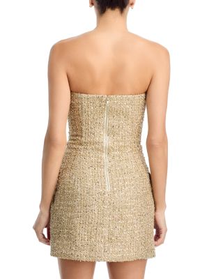 Madison Strapless Tweed Dress