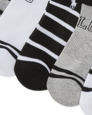 Striped Ankle Socks, Pack of 6