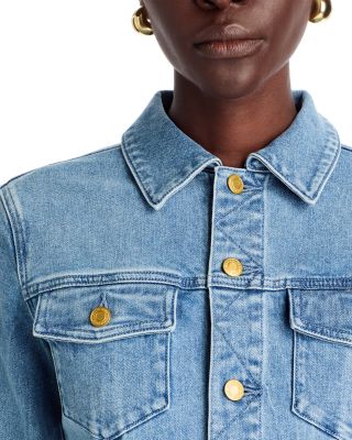 Denim Belted Mini Dress