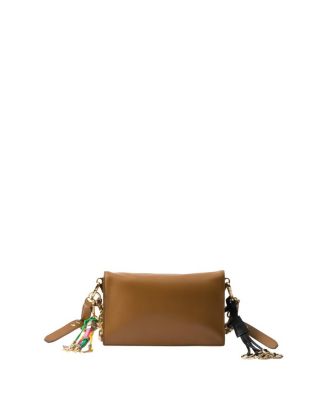 Soft Sound Small Leather Shoulder Bag with Charms