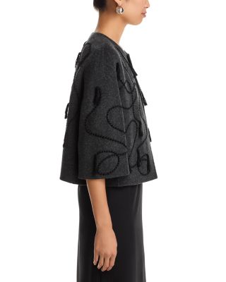 Embroidered Cardigan Jacket