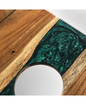 2ft x 4ft River Epoxy Resin with Live Edge Acacia Pathfinder ART Cornhole Boards