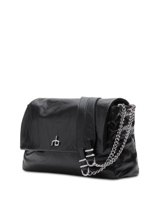 Chelsea Leather Large Flap Shoulder Bag