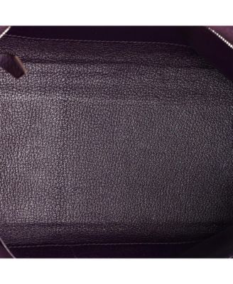 Kelly 32 Handbag Purple Clemence with Palladium Hardware