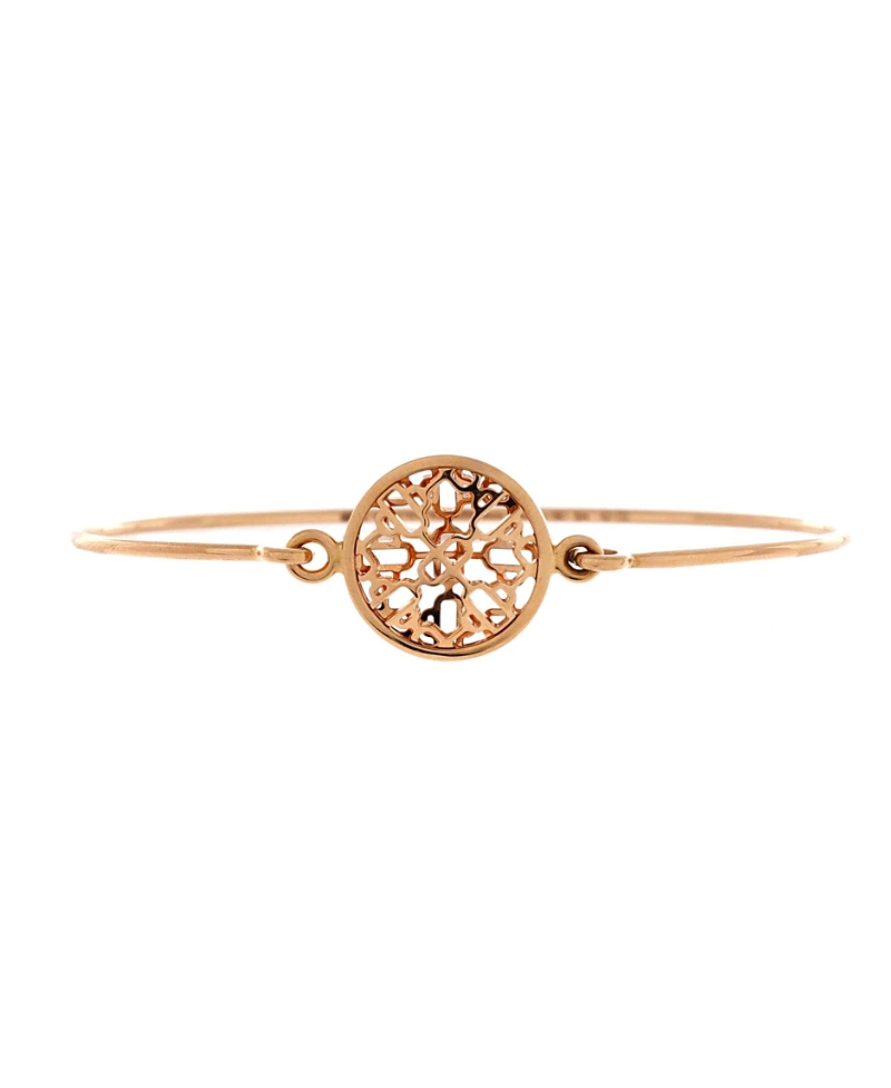 Pre-owned Pre-owned Hermes Hermes Chaine D'ancre Passerelle Bracelet 18k Rose Gold In Pink