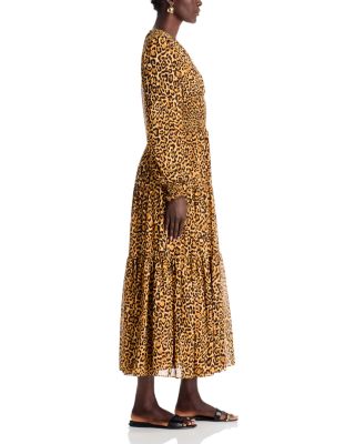 Smock Waist Tiered Maxi Dress