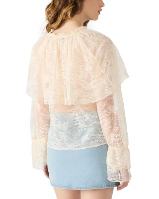 Saylor Ruffle Lace Top