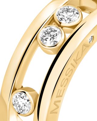 Diamond Move Ring in 18K Gold, 0.24 tcw
