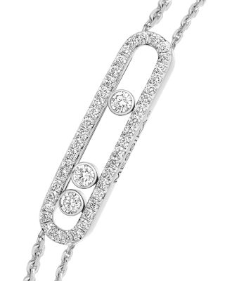 Diamond Move Pav&eacute; Bracelet in 18K Gold, 0.65 tcw