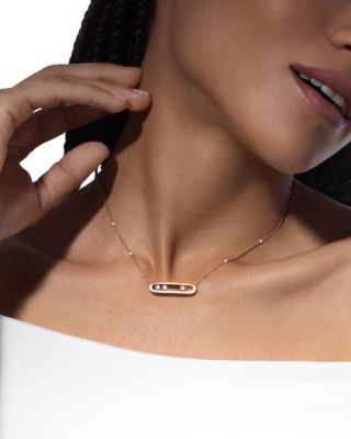 Diamond Move Necklace in 18K Gold, 16.5", 0.3 tcw