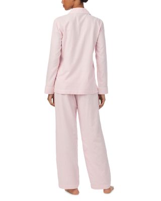 Long Sleeve Notch Collar Long Pants Pajama Set