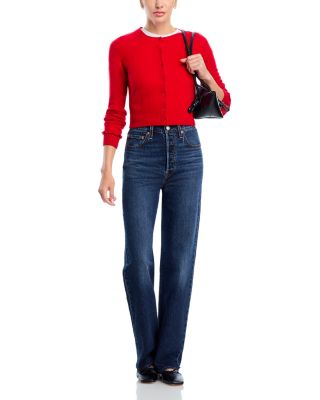 High Rise Straight Leg Jeans in Apply Now