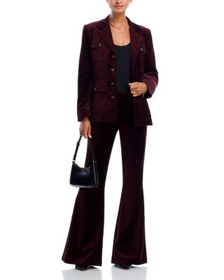 Marlow Clean Front Velvet Flare Pants