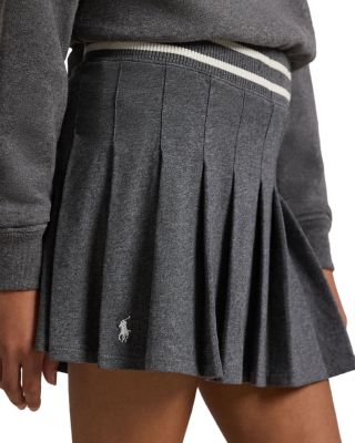 Girls' Pleated Cotton Jersey Skort - Big Kid
