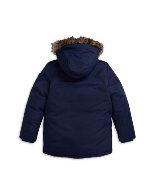 Boys' Faux Fur Trim Down Parka - Big Kid