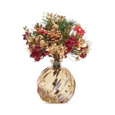 Xmas Cheer Faux Floral Bouquet, 9"