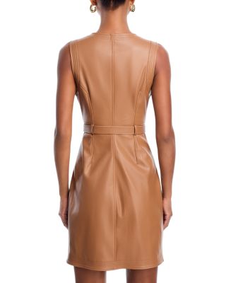 Ronin Faux Leather Mini Dress