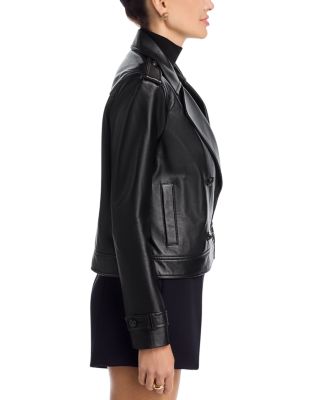 Xoey Cropped Leather Trench