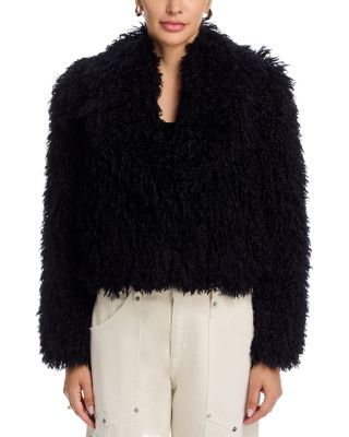 Aura Crop Faux Fur Coat