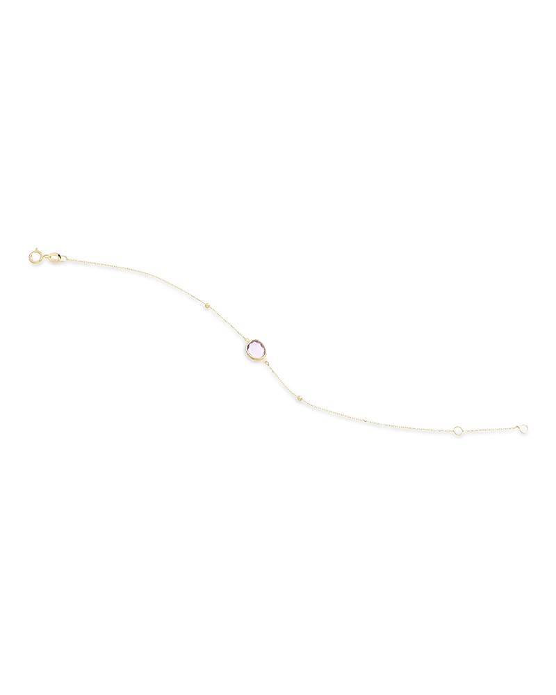 Bloomingdale's Amethyst Bracelet In 14k Yellow Gold In Gold
