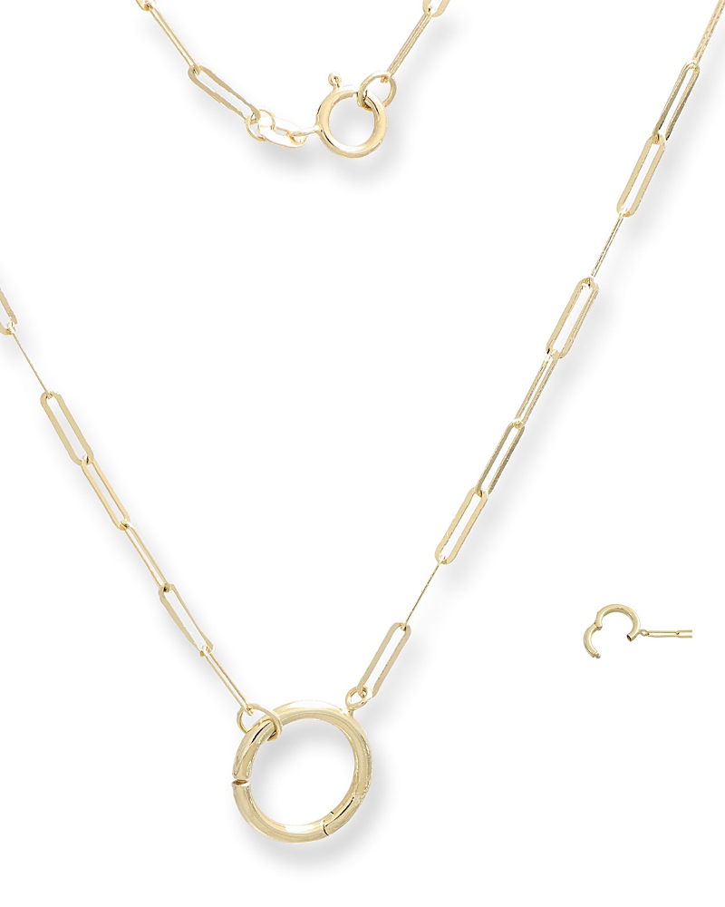 Bloomingdale's Fine Collection O-Clasp Paperclip Necklace in 14K Yellow Gold, 18