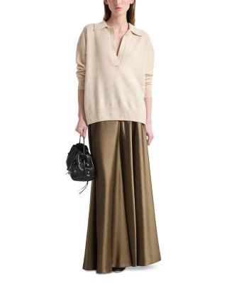 Zaq Cashmere Split Neck Sweater