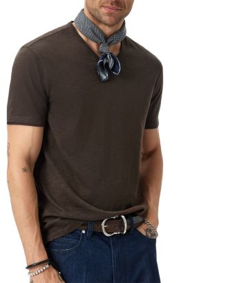 John Varvatos Miles V Neck Slub Tee | Bloomingdale's