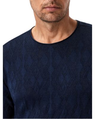 Brycen Broken Argyle Texture Sweater