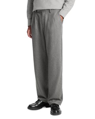 Vince - Wool Blend Double Pleat Trousers