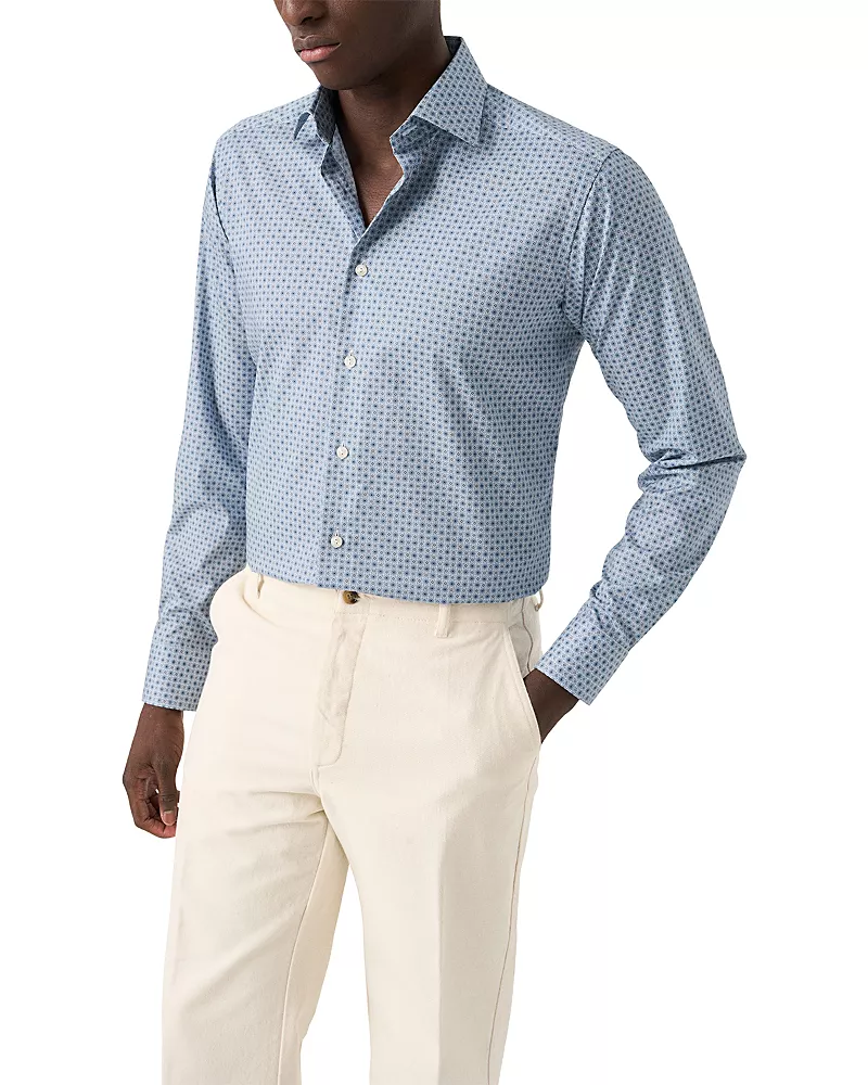 Eton Slim Fit Geometric Shirt