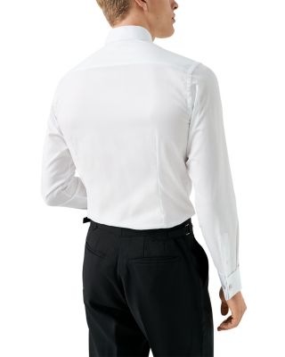 Slim Fit Solid Pliss&eacute; Shirt