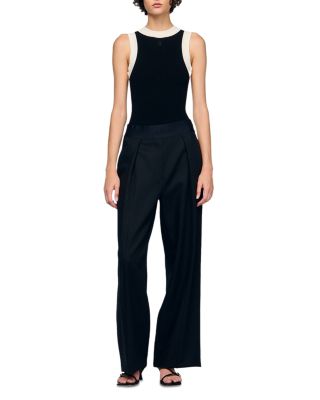 Color Blocked Knit Bodysuit