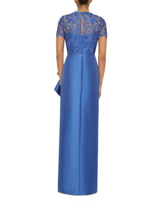 Selena Draped Column Gown