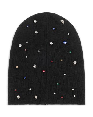 Bejeweled Wool & Cashmere Beanie